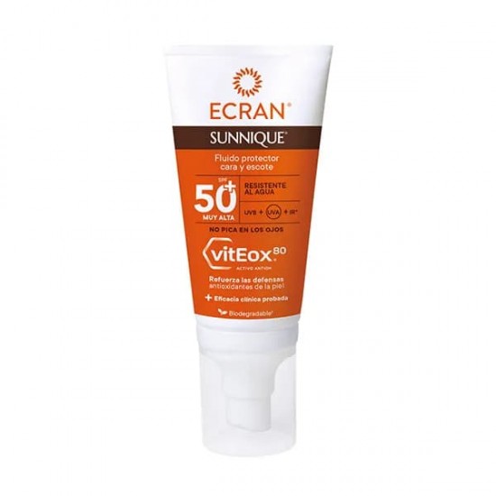 Ecran Sunnique Fluido Protector Spf 50 Cara Y Escote 50 Ml 0