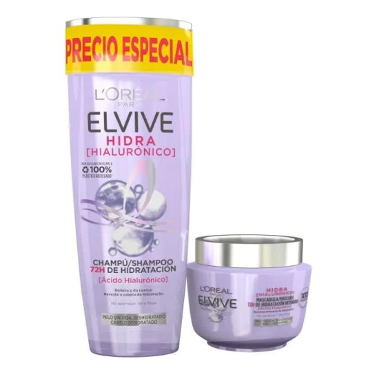 Elvive Hidra Hialurónico Pack Champú + Mascarilla 0