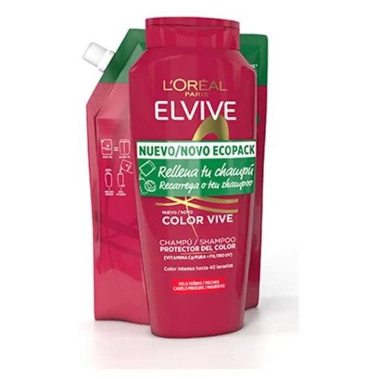 Elvive Pack Color Vive Champú + Champú Ecopack 0