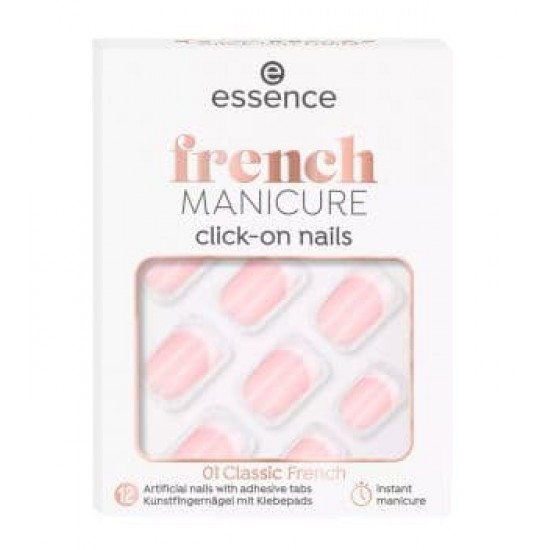 Essence Manicure Click & Go Nails 01 Classic French 0
