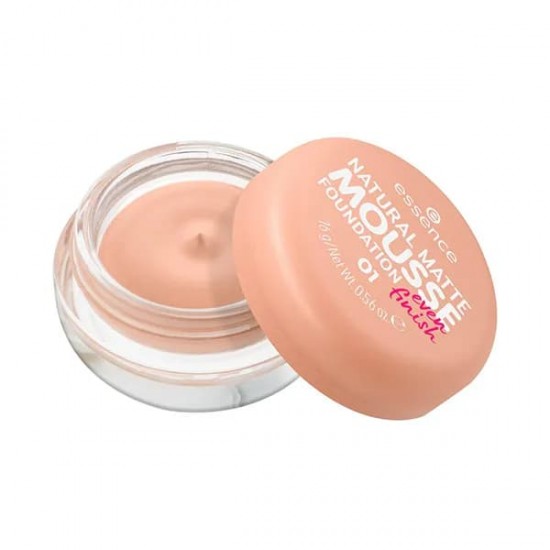 Essence Maquillaje Natural Matte Mousse Foundation 01 0