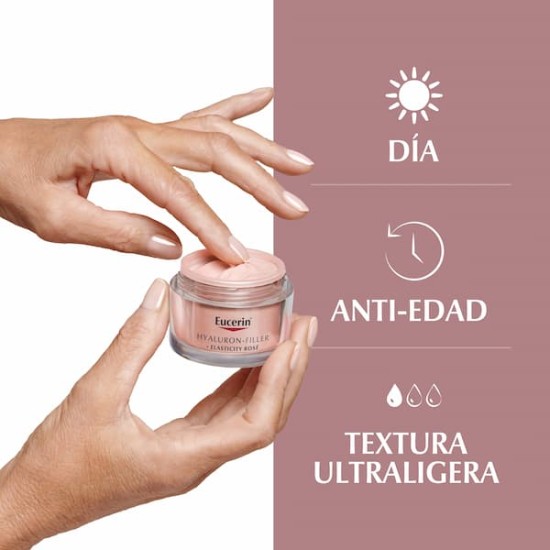 Eucerin Hyaluron Filler + Elasticity Rosé Crema Día SPF 30 50ml 5