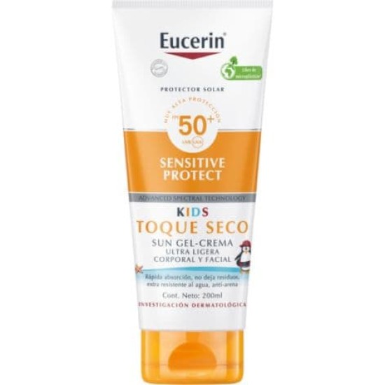 Eucerin Sensitive protect kids sun gel-crema spf50+ 200ml 0