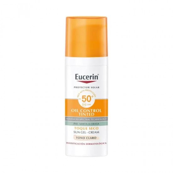 Eucerin Sun Protection Oil Dry Touch Gel-Crema Color Spf50+ 0