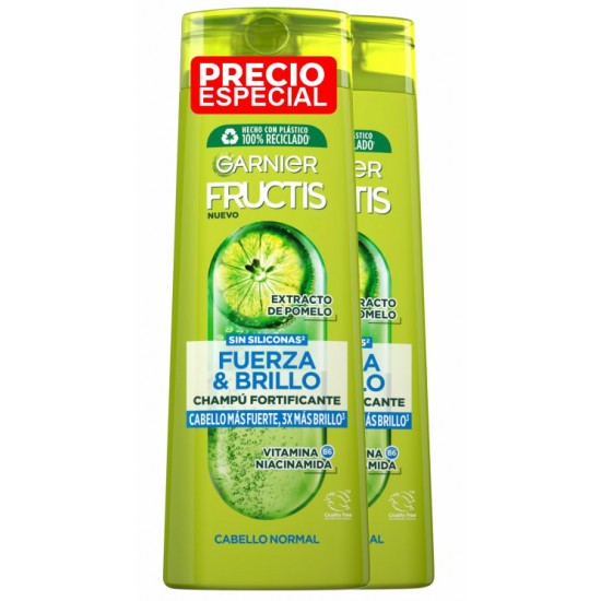 Fructis Champú Fuerza y Brillo Duplo 0