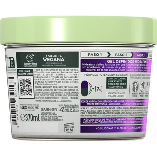 Fructis Fijador Método Rizos 370Ml 2