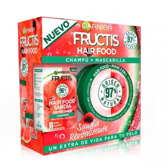 Fructis Hair Food Sandia Pack Mascarilla + Champú 0