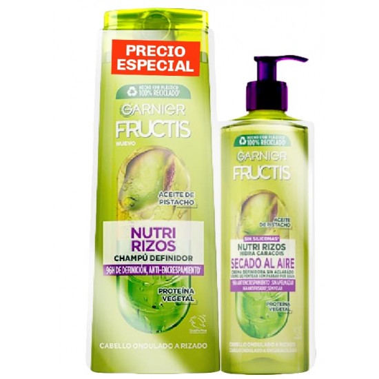 Fructis Nutri Rizos Pack Champú + Crema de Peinado 0