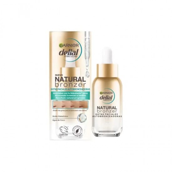 Delial Natural Bronzer Gotas Faciales Autobronceadoras 30Ml 0