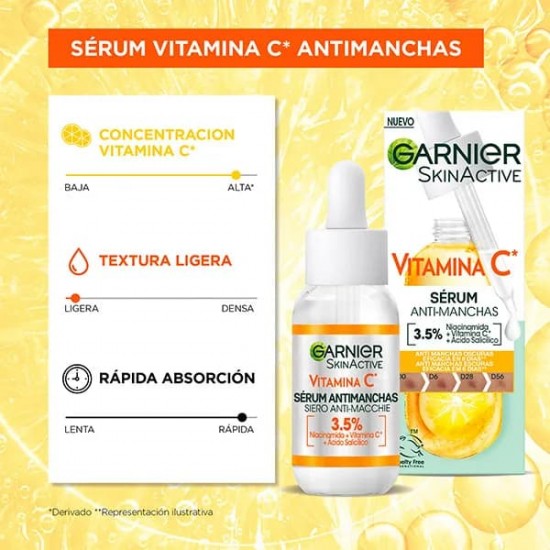 Garnier Serum Vitamina C Anti-Manchas 30Ml 2