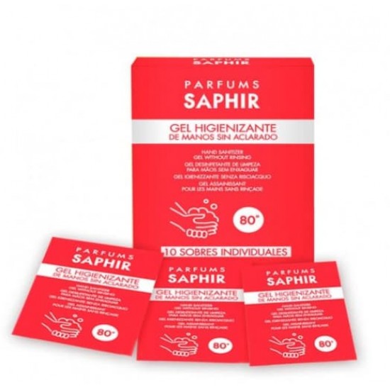 Regalo 10 Sobres Individuales Higienizante Saphir 0