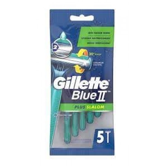 Gillette Blue II Plus SLALOM 5 unidades 0
