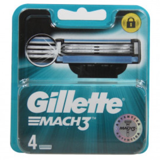 Gillette Mach3 Recambio 4 Unidades 0