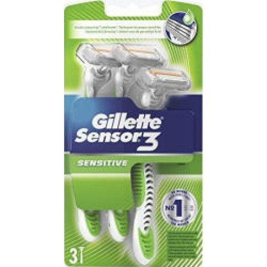 Gillette Sensor 3 Sensitive 3 Unidades 0