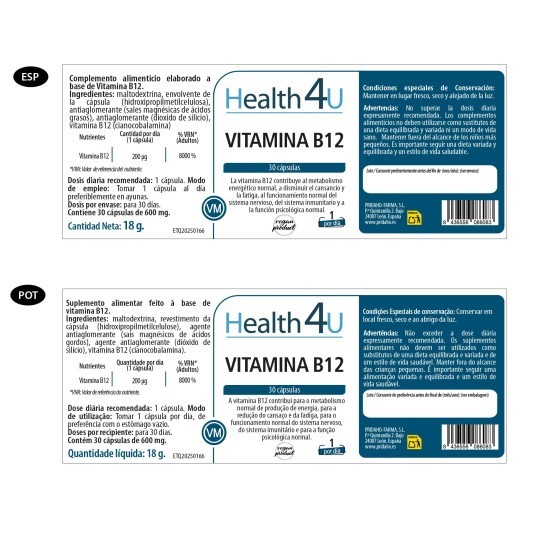 H4U Vitamina B12 30UD 1