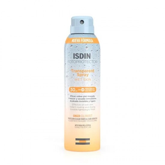 Isdin Fotoprotector Transparent Spray Wet Skin Spf 30 250 ml 0