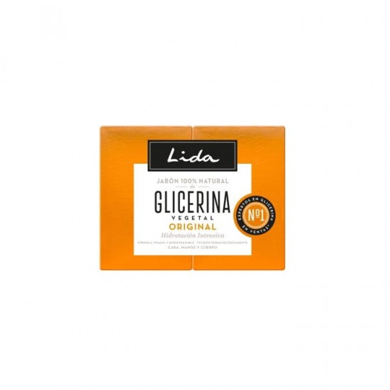 Lida Jabón 100% Natural De Glicerina Pack 2X125 Ml 0