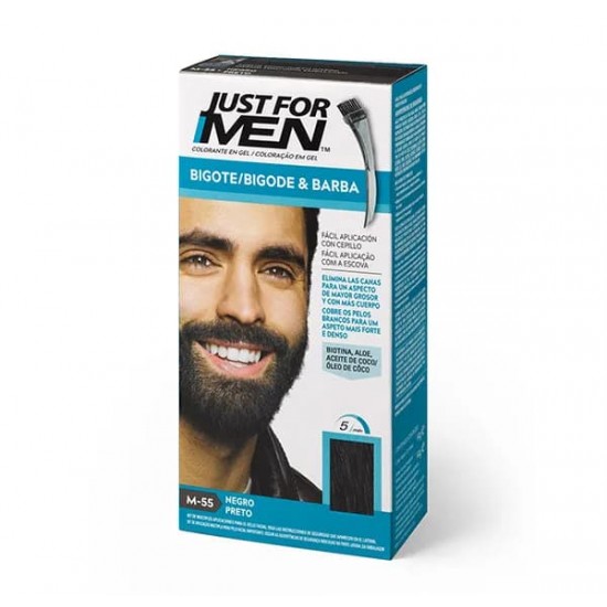 Just For Men Bigote, Barba Y Patillas M-55 Negro 0