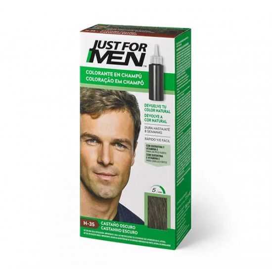 Just For Men Colorante en Champú H-35 Castaño Oscuro 0