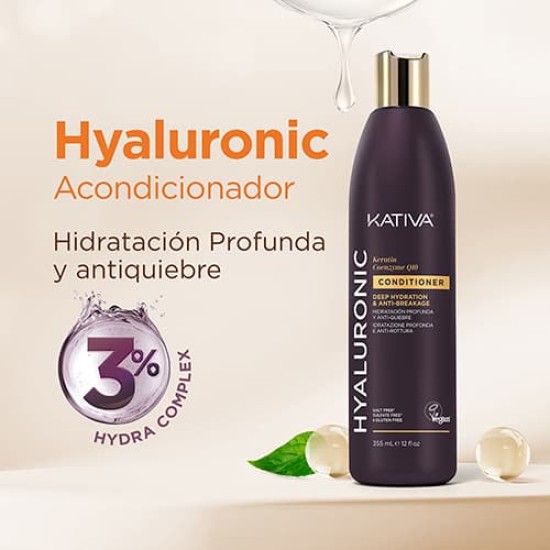 Kativa Acondicionador Hyaluronic 355Ml 2