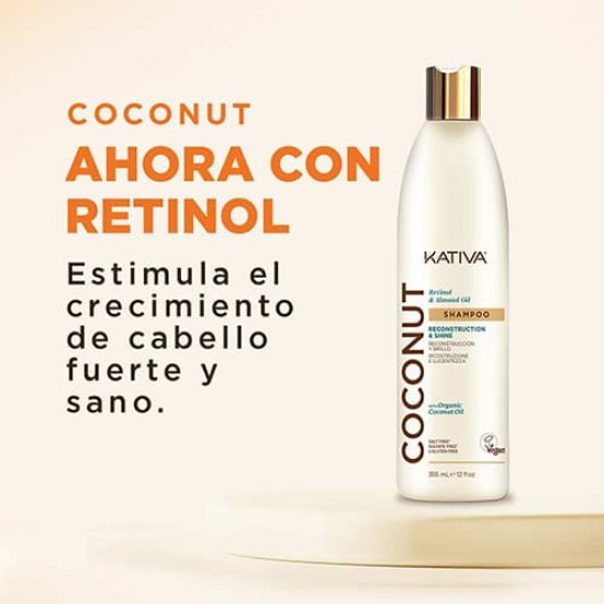 Kativa Champú Coconut Reconstruction & Brillo355 ml 1