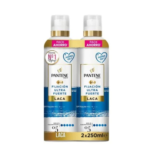 Laca Pantene Fijación Ultra fuerte Duplo 2X250ml 0