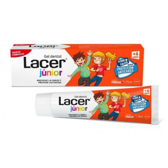 Lacer Dentífrico Junior Gel Fresa 75ml 0