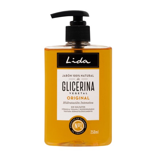 Lida Jabón Dosificador 100% Natural De Glicerina 250 Ml 0