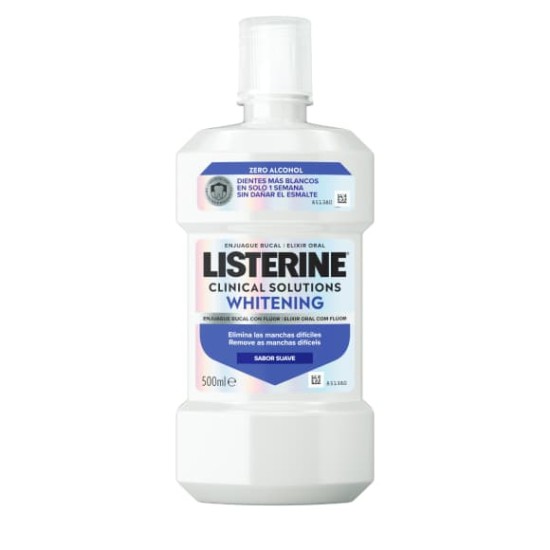 Listerine Elixir Blanqueador 500Ml- Sabor suave 0