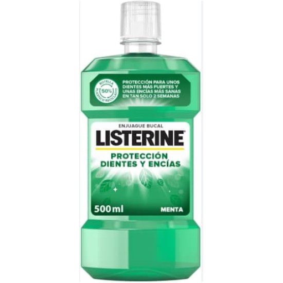 Listerine Elixir Protección Dientes Y Encías Menta Fresca 500 Ml 0
