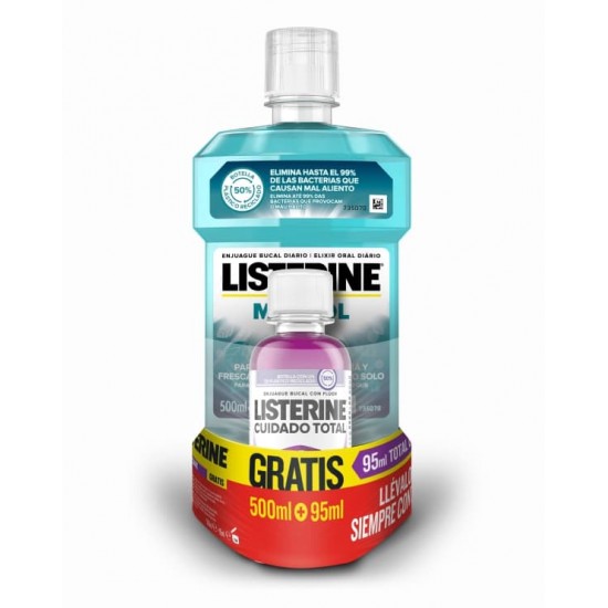 Listerine Elixir Mentol 500Ml+Total 95 ml 0
