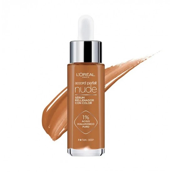 L\'oreal Maquillaje Accord Parfait Nude Serum 7-8 Tan-Deep 1