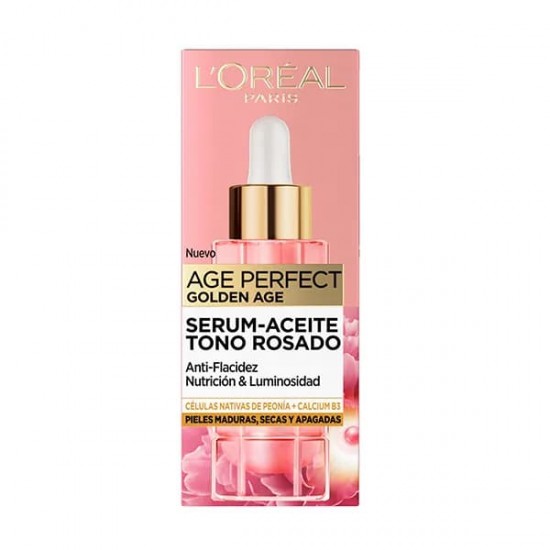 Loreal Age Perfect Golden Age Serum-Aceite Tono rosado 30Ml 1