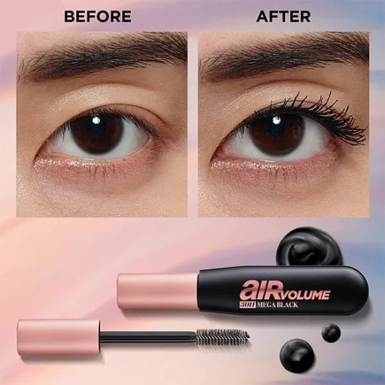 Loreal Air Volume Mega Máscara 30H 01 Black 7