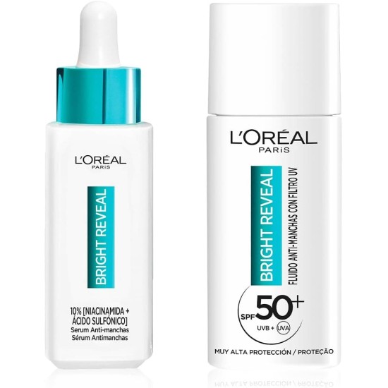 L\'Oreal Bright Reveal Fluido Antimanchas 50ml + Serum 30ml 1