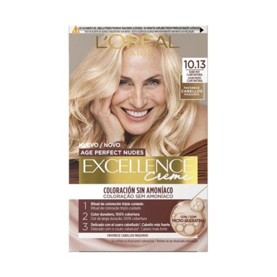 L\'Oreal Excellence Creme Age Perfect Nudes 10.13 Rubio Muy Claro 0