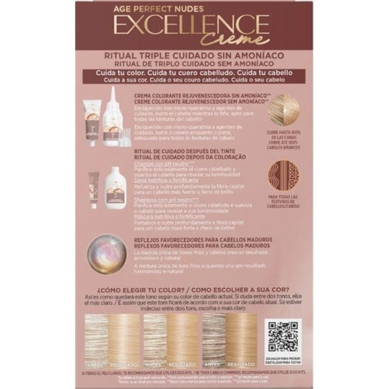 L\'Oreal Excellence Creme Age Perfect Nudes 8.13 Rubio 2