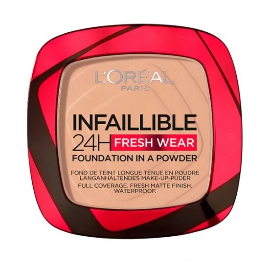 Loreal Polvo Infalible 24H Foundation In A Powder 130 True Beige 0