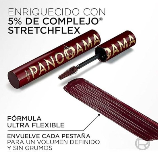 L\'Oreal Máscara de Pestañas Panorama Chromatic Bordeaux 2
