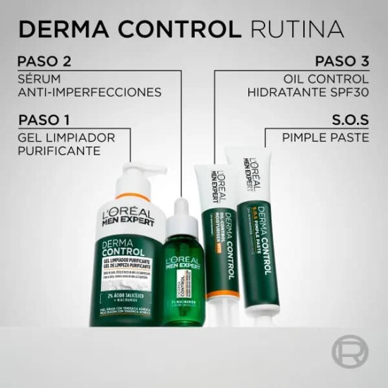 L\'Oreal Men Expert Derma Control Gel Limpiador 260Ml 3