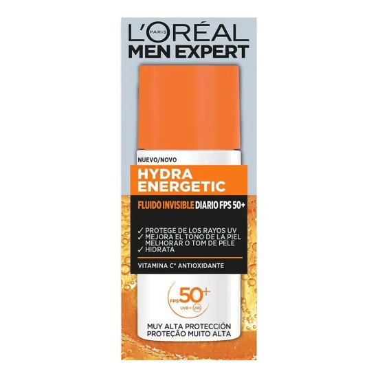 L\'Oreal Men Expert Hydra Energetic Fluido Invisible Diario Spf50+ 2