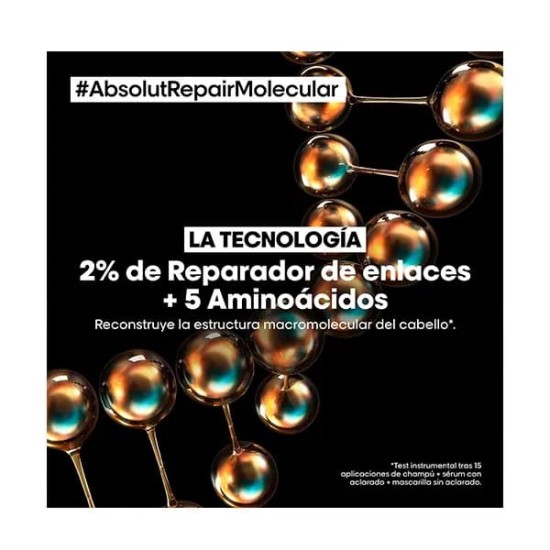 L\'Oréal Professionnel Champú Absolut Repair Molecular 300Ml 2