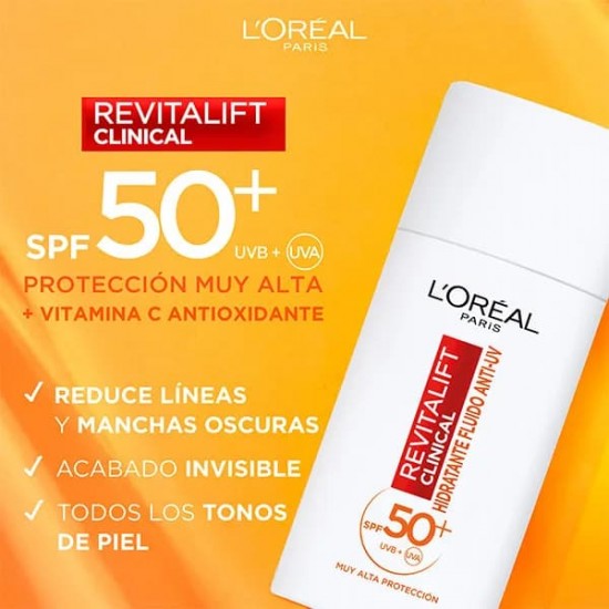Loreal  Revitalift Clinical Crema Spf50+ 50ML 2
