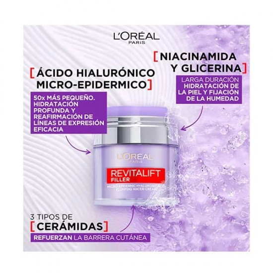 Loreal Revitalift Filler Crema Gel Rellenadora 50ml 2