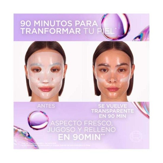 L\'oreal Revitalift Filler Glass Skin Hydrogel Glow Mask 5