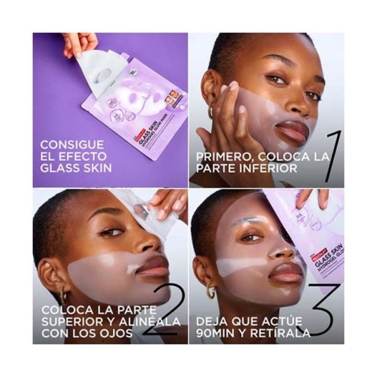 L\'oreal Revitalift Filler Glass Skin Hydrogel Glow Mask 7