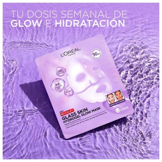 L\'oreal Revitalift Filler Glass Skin Hydrogel Glow Mask 8