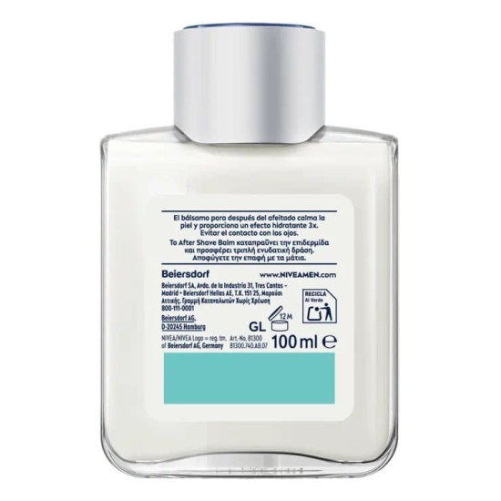 Masaje After Shave Nivea Men Bálsamo Hidratante 100Ml 2