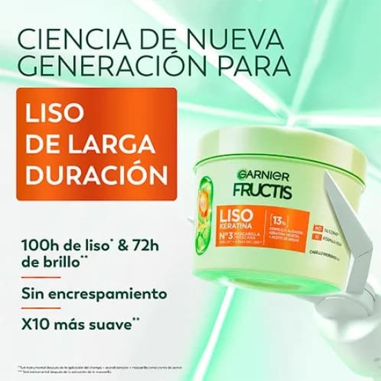 Mascarilla Fructis Liso Keratina 200Ml 1