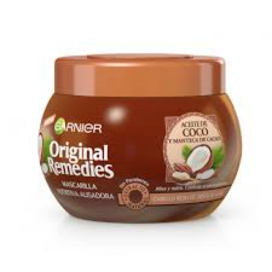 Mascarilla Garnier Original Remedies Aceite de Coco y Cacao 300ml 0